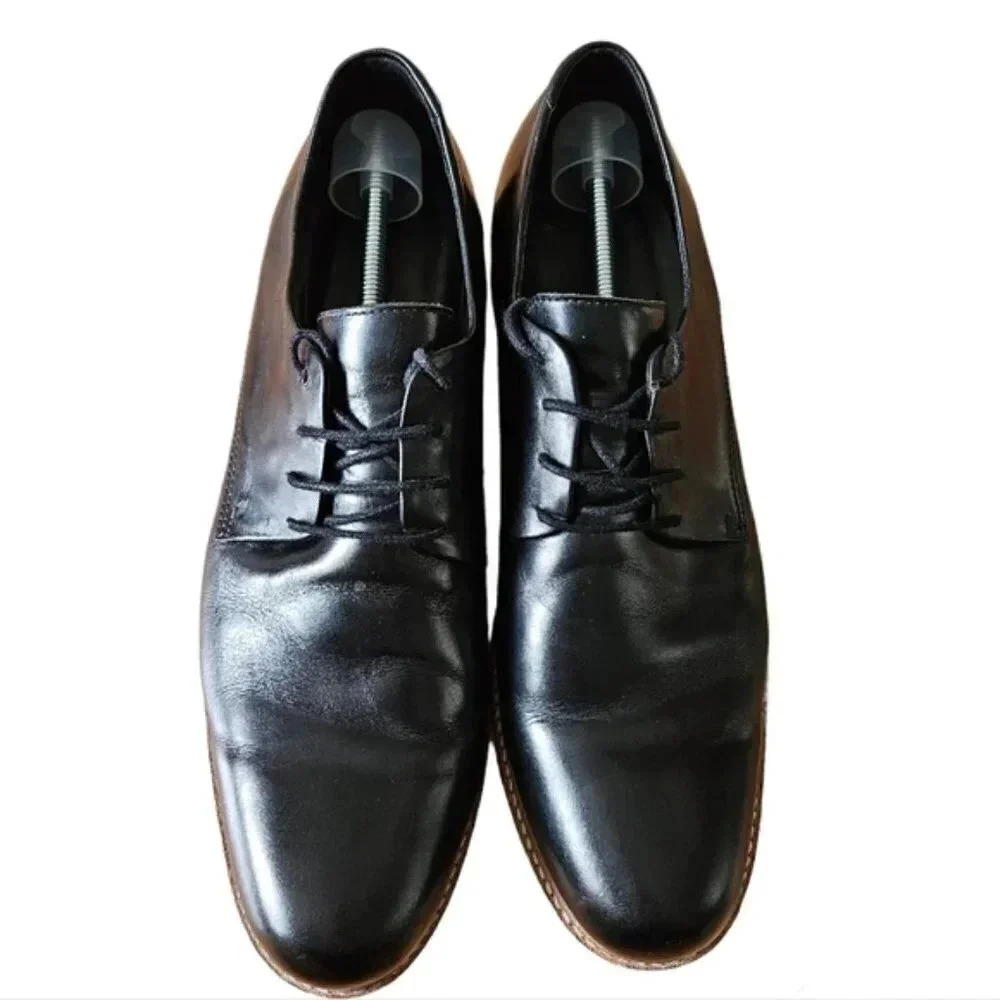 Airborn Argentinian Men's Formal Leather Black Shoes Size EU 45 US 12.